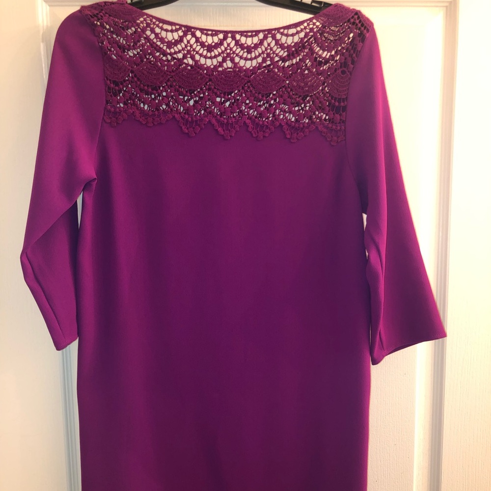 Purple lace dress